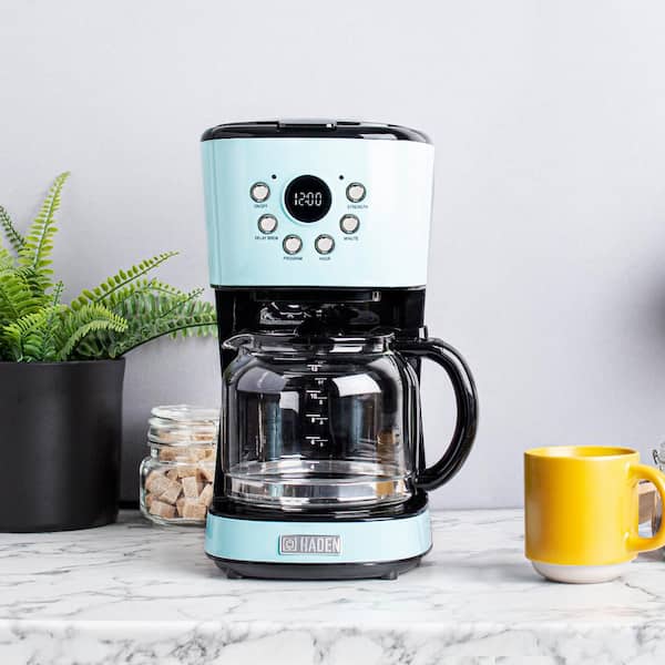 HADEN Heritage 12-Cup Turquoise Retro Style Coffee Maker