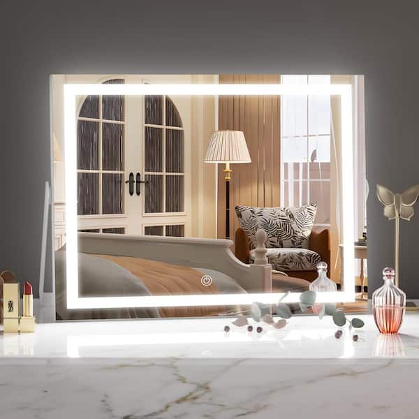 Hasipu Square White Frame 11 in. W x 14 in. H LED Makeup Hasipu Square White Frame 11 in. W x 14 in. H LED Makeup