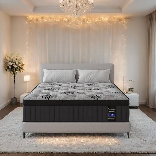 viscountess Full Medium Firm Memory Foam Hybrid 14 in. Euro Top and Bed-in-a-Box Mattress