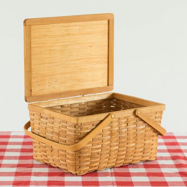 9 Gallon Waterproof Picnic Basket with Carry Handle, Large