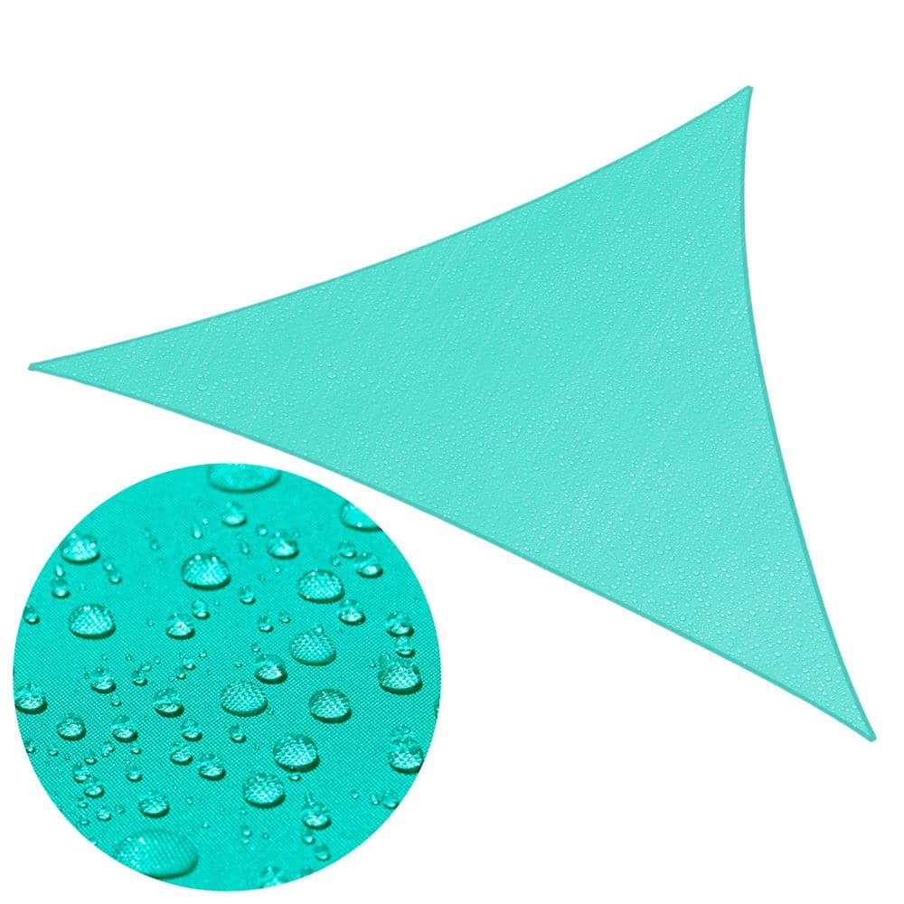 Waterproof 16 ft. x 16 ft. x 16 ft. Triangle Shade Sail - Turquoise price history on PriceWatchPro