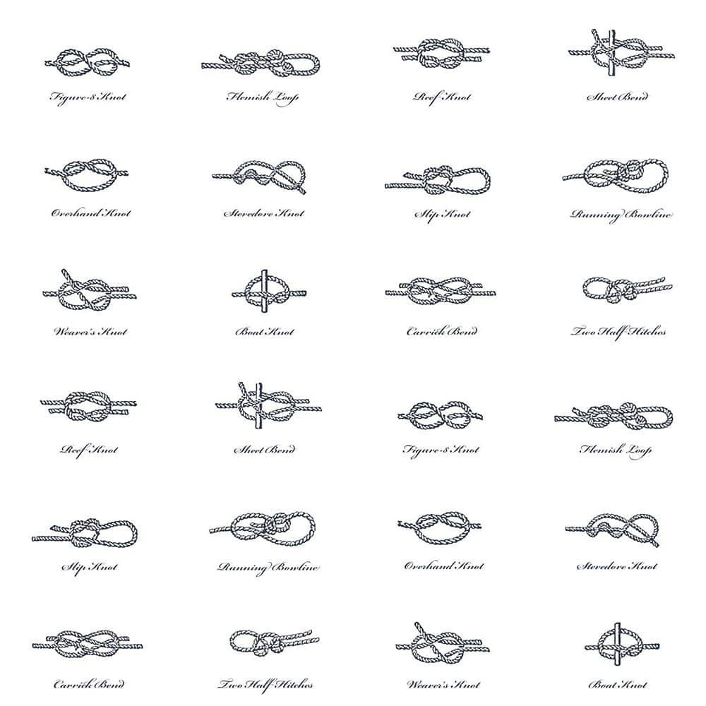 ESTA Home Marius Off-White Sailors Knots Paper Strippable Wallpaper (Covers  56.4 sq. ft.) DD136462 - The Home Depot, image size:1000x1000