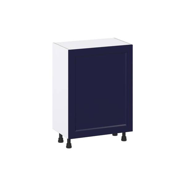 J COLLECTION 24 in. W x 14 in. D x 34.5 in. H Devon Painted Blue Shaker ...