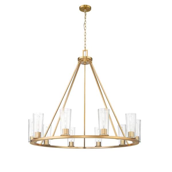 Kichler Cleara 10-Light Gold Transitional Chandelier