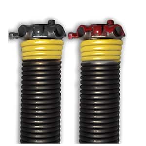 DURA-LIFE 0.207 x 2 x 25 Black E-Coat Spring (Both - Yellow, Left and Right Wound)