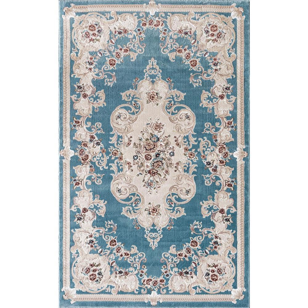 Rugs America Century Classic Blue 2'0"x4'0" Vintage Blue Area Rug