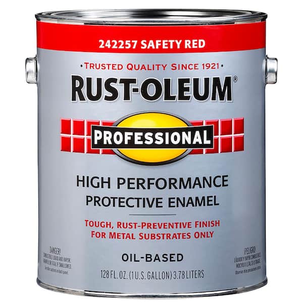 Rust-Oleum Professional - 1 gal. High Performance Protective Enamel Gloss Safety Red Oil-Based Interior/Exterior Paint