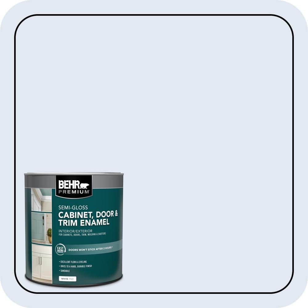 BEHR PREMIUM 1 qt. #M540-1 Bellflower Blue Semi-Gloss Enamel