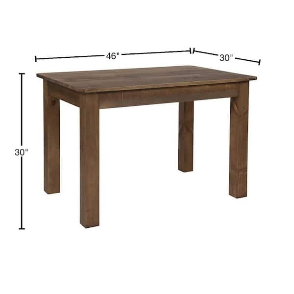 dining table for four dimensions