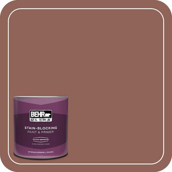 BEHR ULTRA 1 qt. #BXC-57 Raw Sienna Extra Durable Eggshell Enamel Interior Paint & Primer