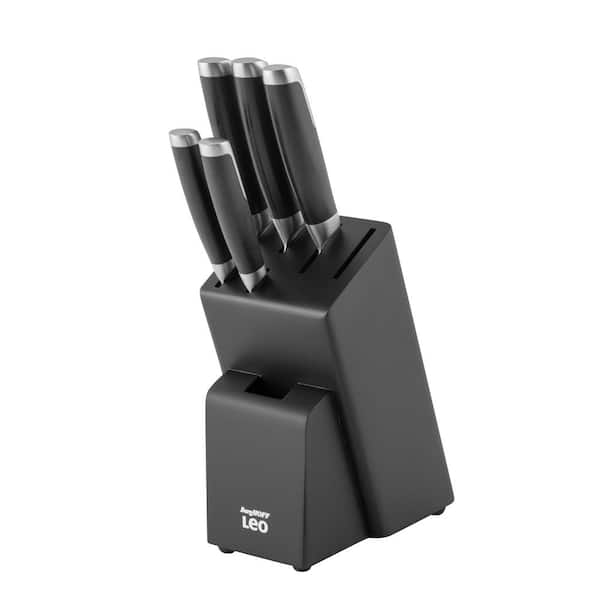 BergHOFF Graphite 6-Piece Stainless Steel Knife Block Set