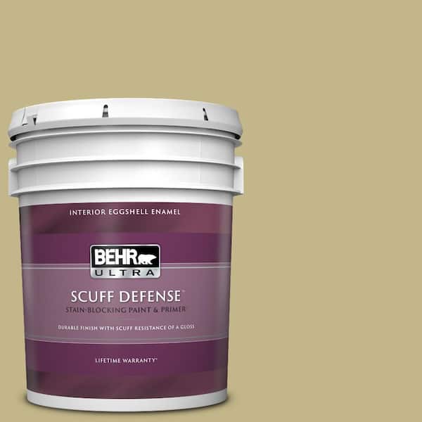 BEHR ULTRA 5 gal. #BIC-27 Modish Moss Extra Durable Eggshell Enamel Interior Paint & Primer