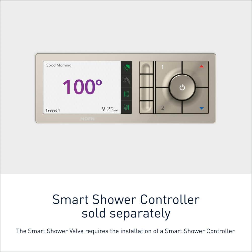Moen Smart Shower 2-Outlet Digital Thermostatic Valve with 1/2" Connections