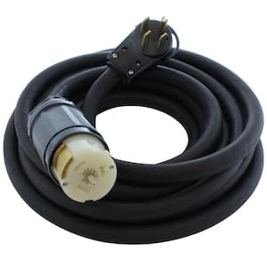 50 ft. 6/4 SOOW 50 Amp NEMA 14-50P to CS6364 Generator Rubber Transfer Switch Power Cord