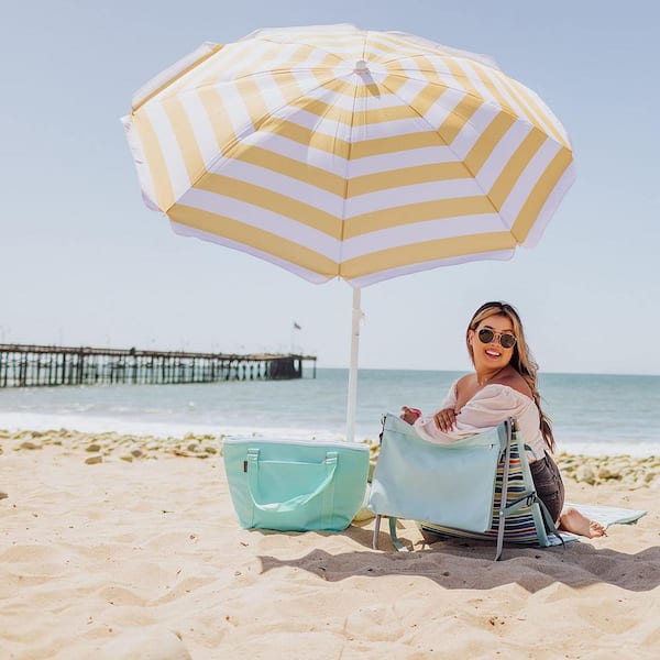 costco red patio umbrella SunVilla 10' Auto-Tilt Market Umbrella