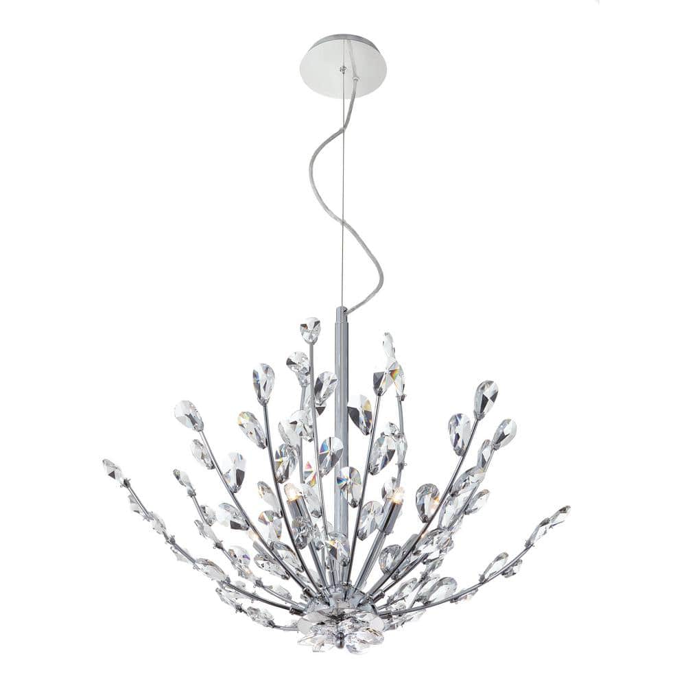 Home Decorators Collection Hetcherson 5-Light Chrome Pendant 28714-HBU Sansujyuku sansujyuku.com