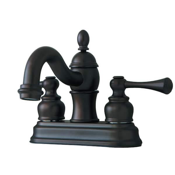 Kingston Brass Vintage 4 in. Centerset 2-Handle Bathroom Faucet in Oil Rubbed Bronze
