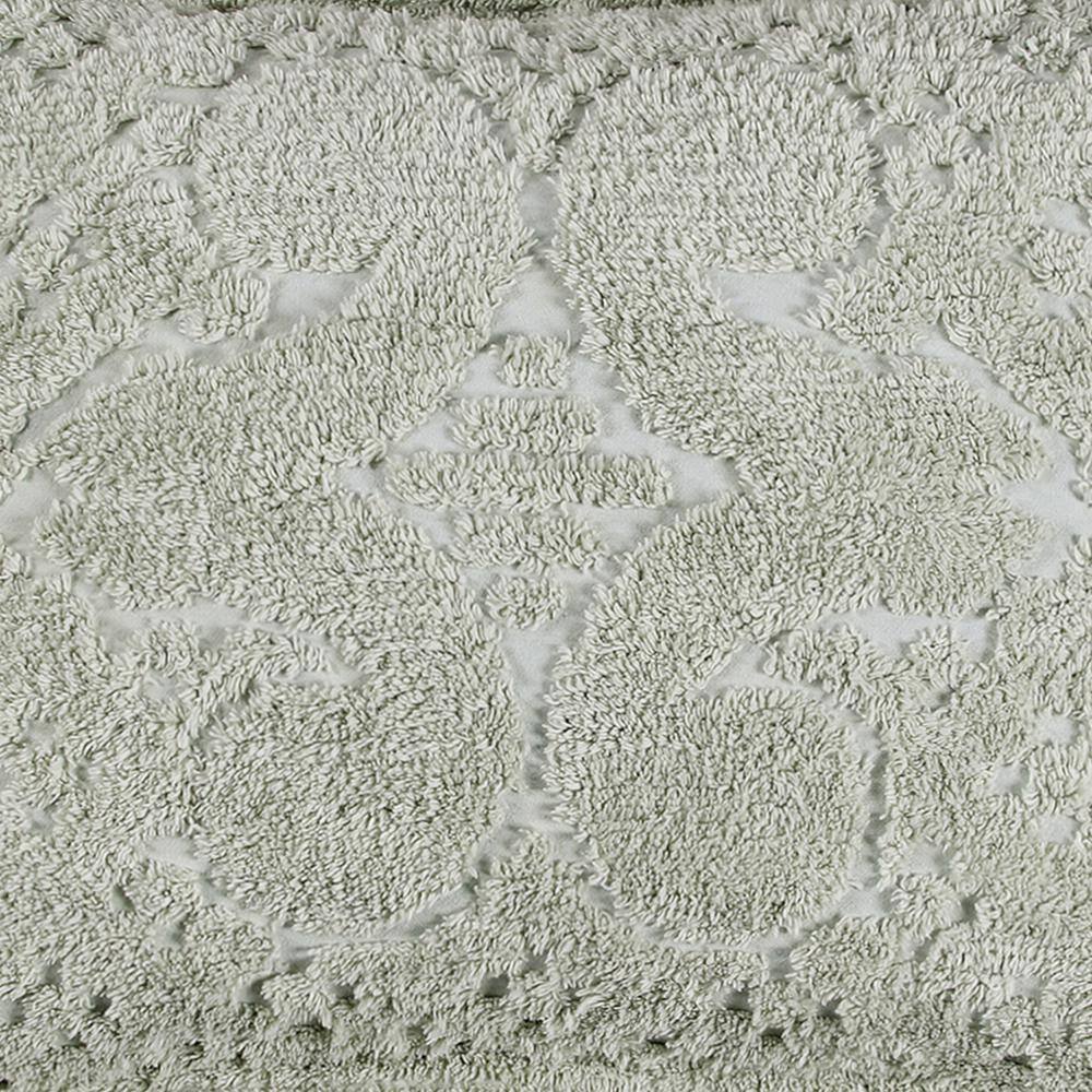 Ashton Sage Cotton Tufted Euro Sham with Medallion Design