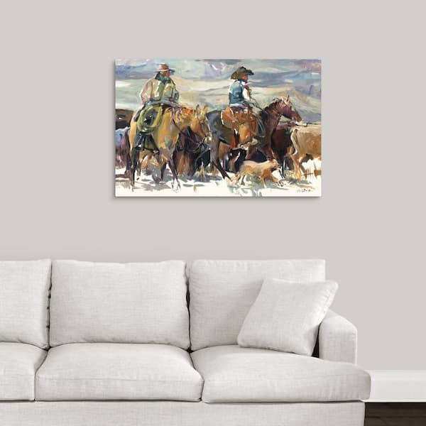 GreatBigCanvas "The Roundup" by Marilyn Hageman Canvas Wall Art