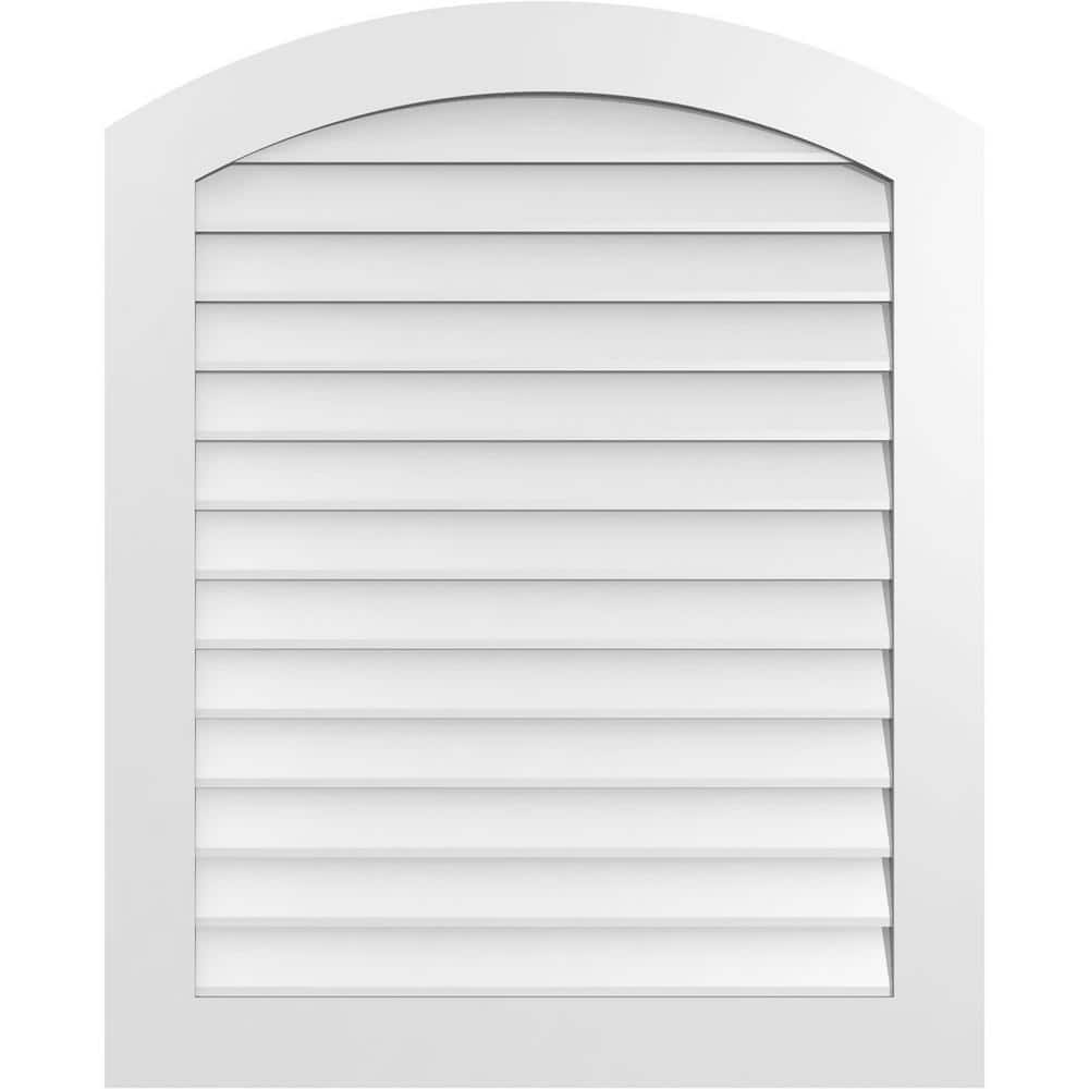 34 in. x 42 in. Arch Top Surface Mount PVC Gable Vent: Functional with Standard Frame price history on PriceWatchPro