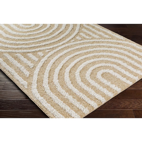 Sigrun Yellow Modern 5 ft. x 7 ft. Indoor Area Rug
