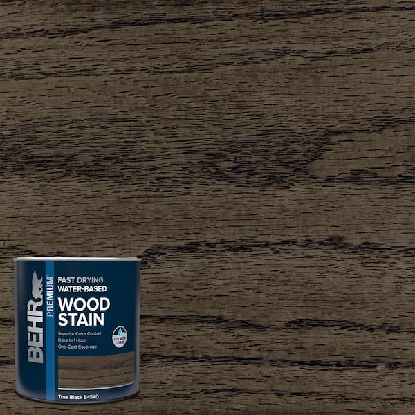 1 qt. #TIS-083 True Black Transparent Water-Based Fast Drying Interior Wood Stain
