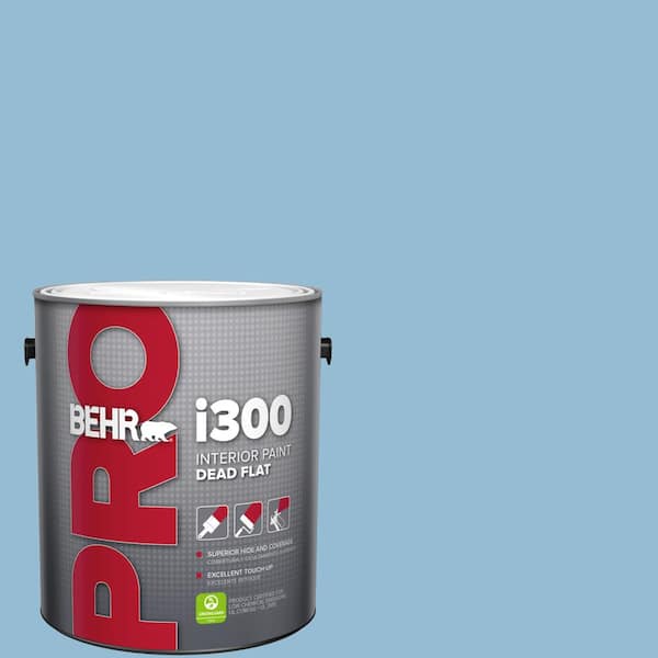 BEHR PRO 1 gal. #M500-3 Blue Chalk color Dead Flat Interior Paint