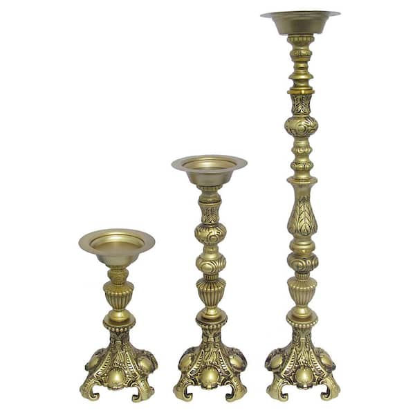 Vintage Brass Candlestick Pair, popular 8in Tall Candle Holders, Elegant Decor