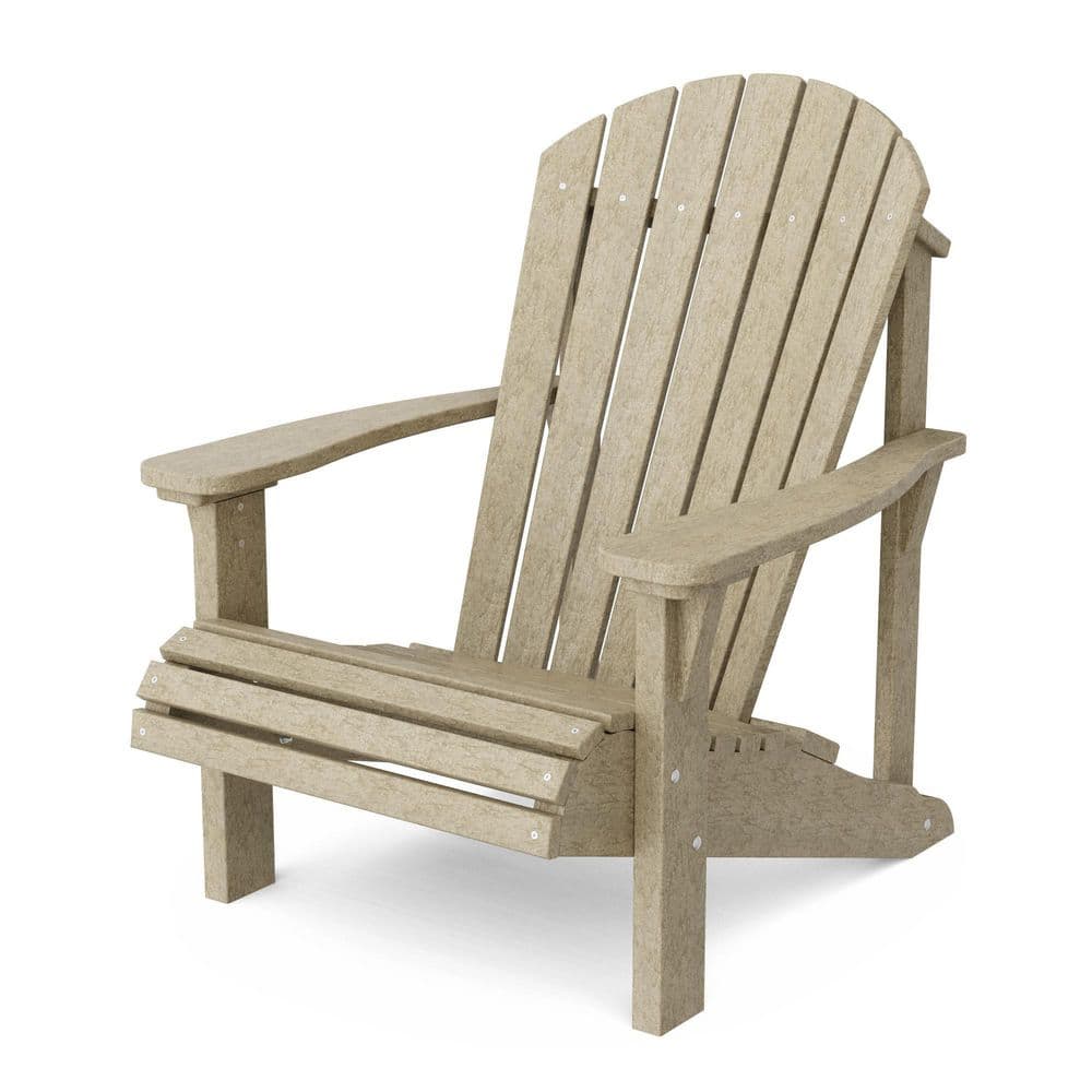 Heritage Weathered Wood HDPE Plastic Outdoor Sunrise Adirondack Chair price history on PriceWatchPro