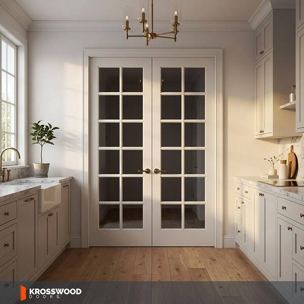 Krosswood Doors 64 in. x 96 in. Craftsman Shaker 12-Lite Right