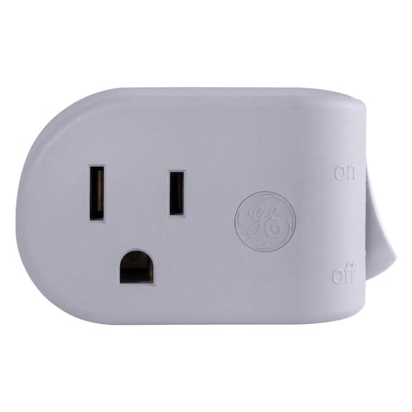 UltraPro 1-Outlet Grounded On/Off Power Switch Plug-In Gray