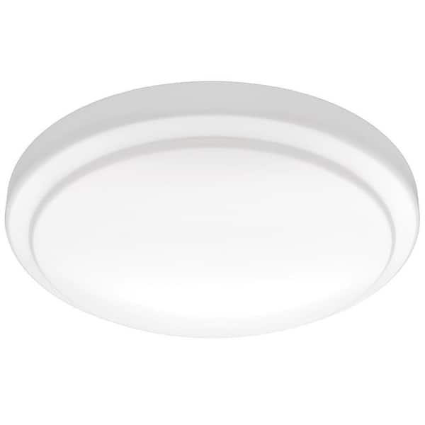 Commercial Electric 12 in. White Round Closet Light LED Flush
