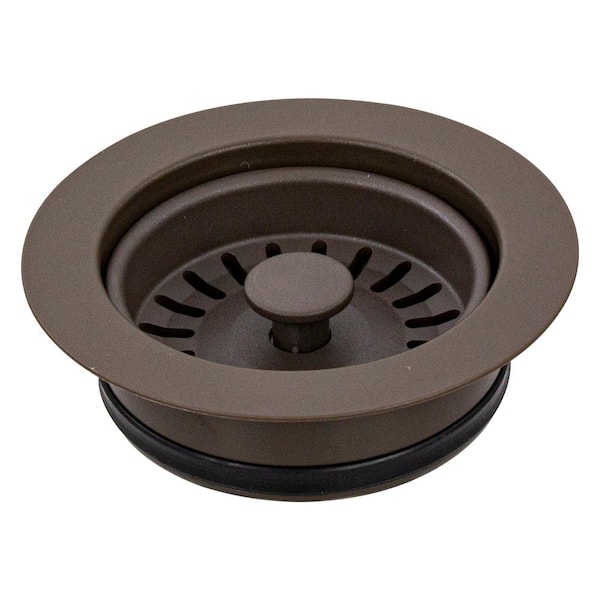 3.5 in. Plastic Disposal Strainer in Espresso