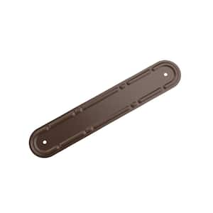 PEAK 10 in. Brown Aluminum Downspout Strap - Fits 2 in. x 3 in ...