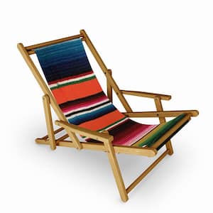 Tina Salazar Beautiful Mexican Serape Folding Sling Outdoor Lounge Chair