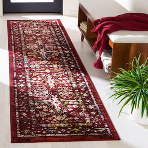 Amsterdam Red 2 ft. x 8 ft. Border Runner Rug