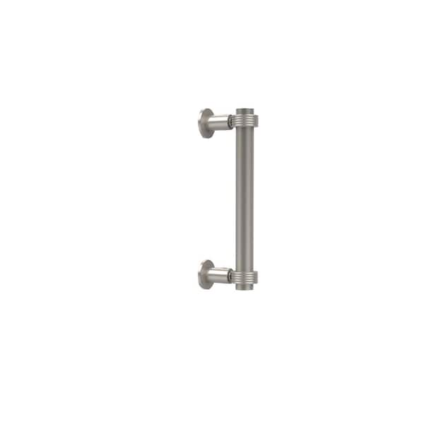 Allied Brass Contemporary 8 in. Back to Back Shower Door Pull in Satin Nickel