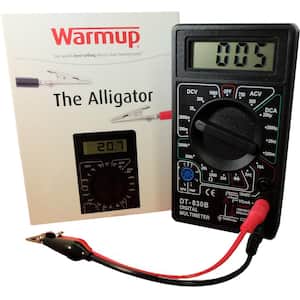 Digital Multimeter Alligator Tester for Heated Floors