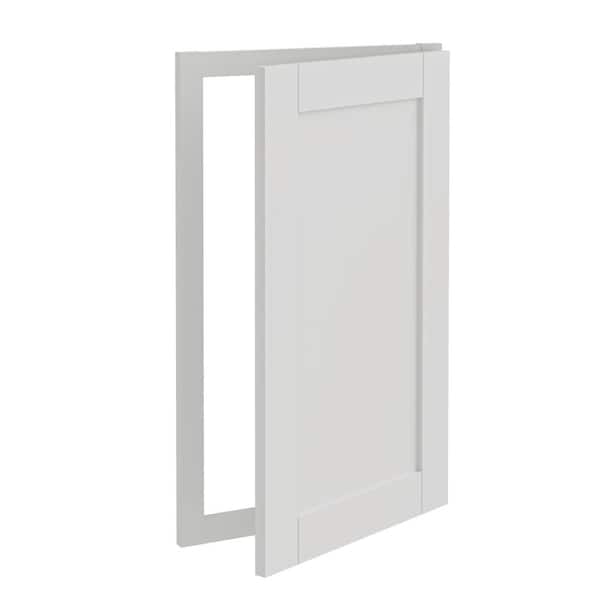 Washington Vesper White Plywood Shaker Assembled Sink Base Kitchen Cabinet Soft Close 16 in W x 1 in D x 30 in H