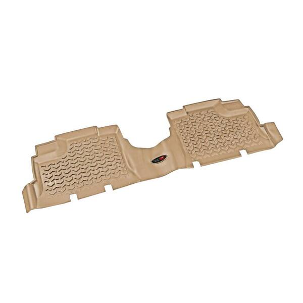 Rugged Ridge Floor Liner Rear 1-Piece Tan 2007-2013 Jeep Wrangler Unlimited JK