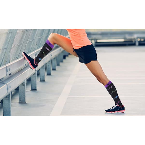 EXTREME FIT Men Small/Medium Knee-Length Patterned Compression Socks  (3-Pack) EF-3BASWCS-M - The Home Depot