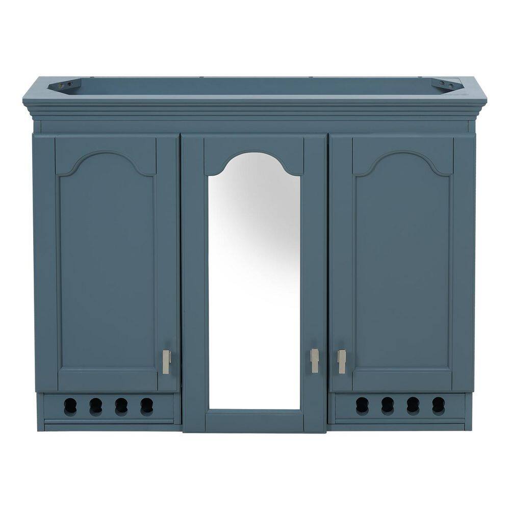 35.31 in. W x 28 in. H Wall Mount Rectangular Wood Medicine Cabinet with Mirror, Soft-Closing Hinges price history on PriceWatchPro