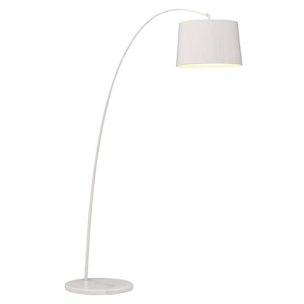 ZUO 82.7 in. Twisty White Floor Lamp