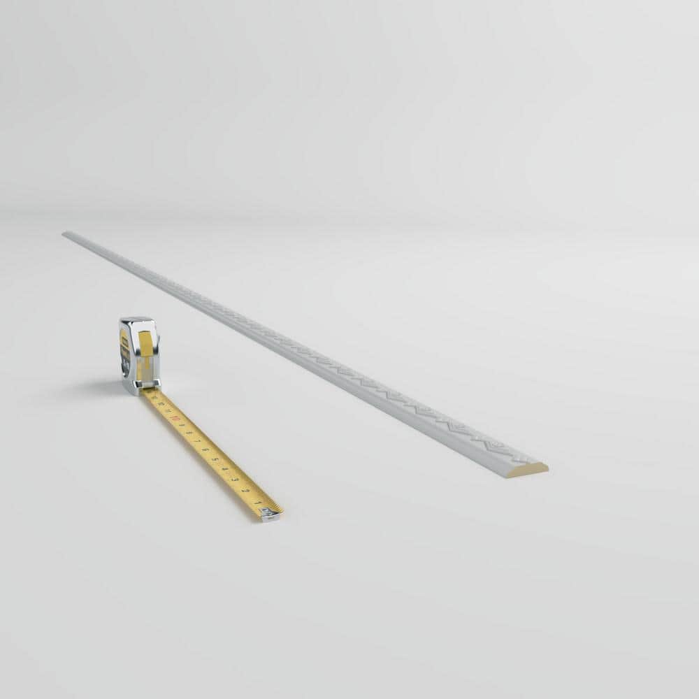Primed Gray Geometric Urethane Chair Rail Moulding