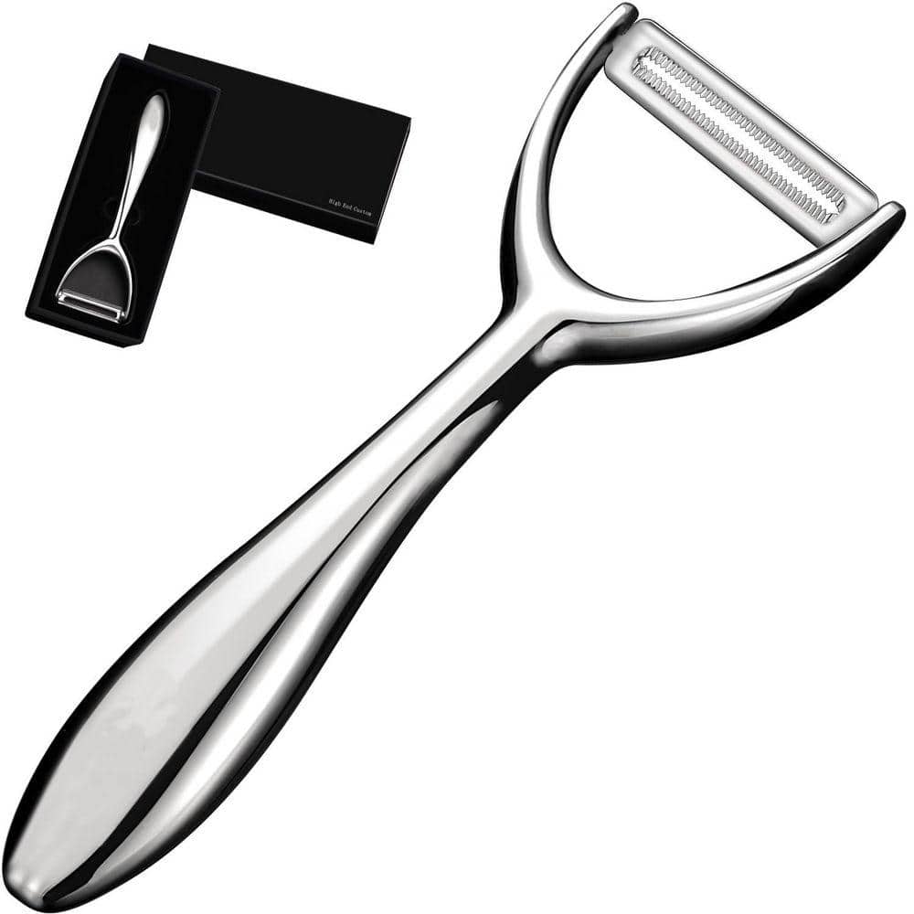 Vegetable Peeler Stainless Steel, Veggie Fruit Peeler, Apple Carrot Cucumber Peeler, Ultra Sharp Rotary Blade