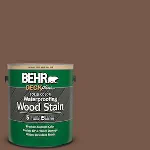 1 gal. #N250-7 Mission Brown Solid Color Waterproofing Exterior Wood Stain
