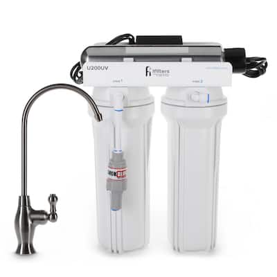 3-Stage Under-Sink UV Drinking Water Filtration System