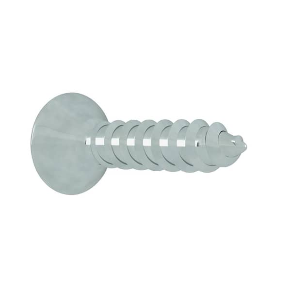 #10 x 7/8 in. Zinc Plated Phillips Flat Head Wood Screw (10-Pack)