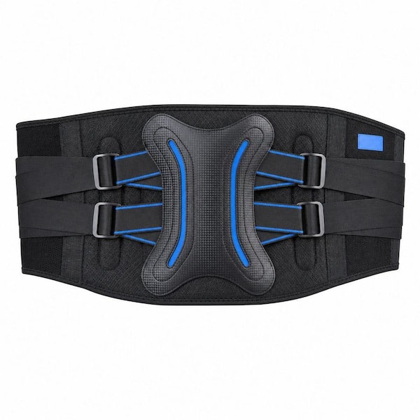 Adjustable Lumbar Support Belt, Lower Back Brace with Reinforced Stays, Medical Supply for Back Pain, Scoliosis, Small