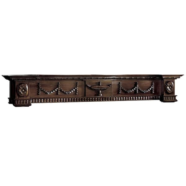 Design Toscano The Dunbridge Soupiere Mantel Wood Wall Art Pediment